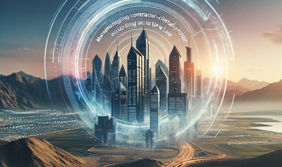 Legal Strategies for Managing Contractor-Client Relationships Successfully according to UAE law