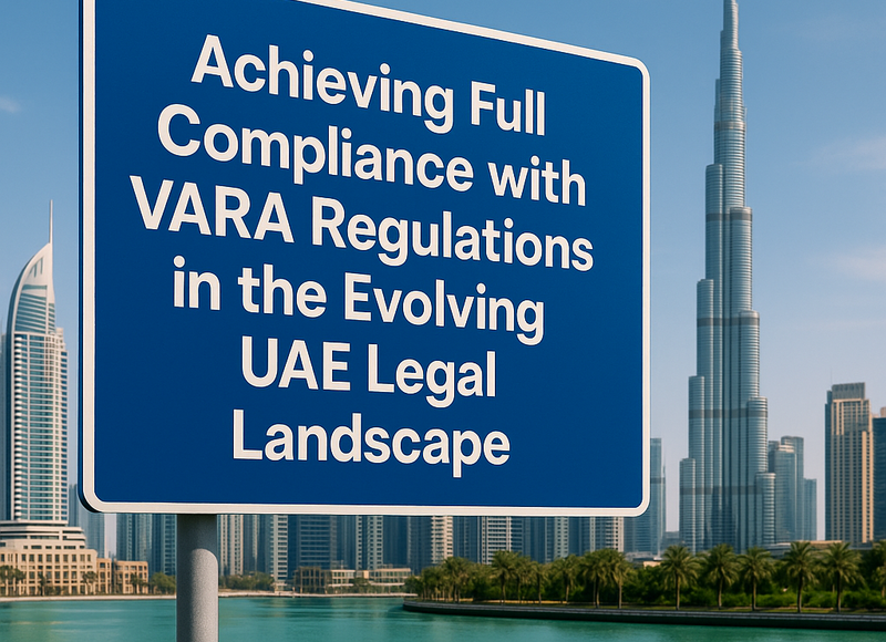 UAE legal consultant advising on VARA compliance for virtual asset businesses, with Dubai skyline