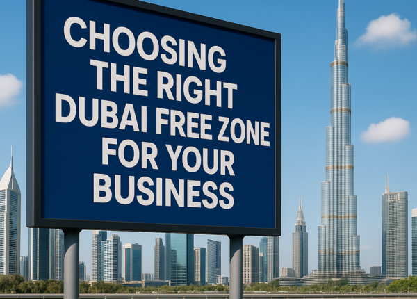 Dubai skyline with DIFC and free zones highlighted for legal comparison