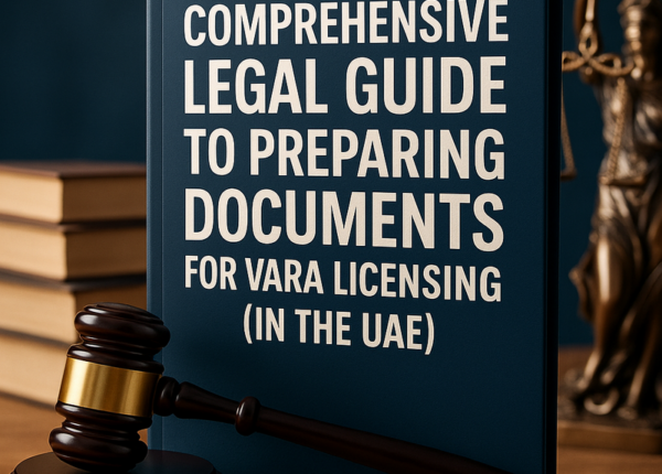 VARA licensing document preparation process in the UAE, legal compliance visual