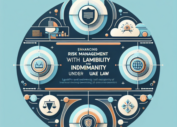 Legal consultant reviewing UAE contract indemnity and liability clauses at a desk