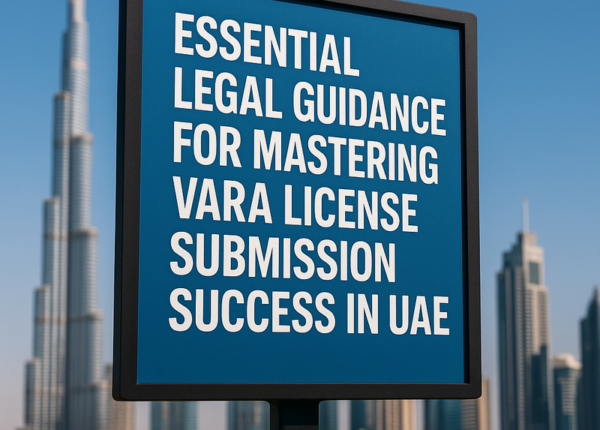 VARA license compliance checklist for UAE legal submission process.