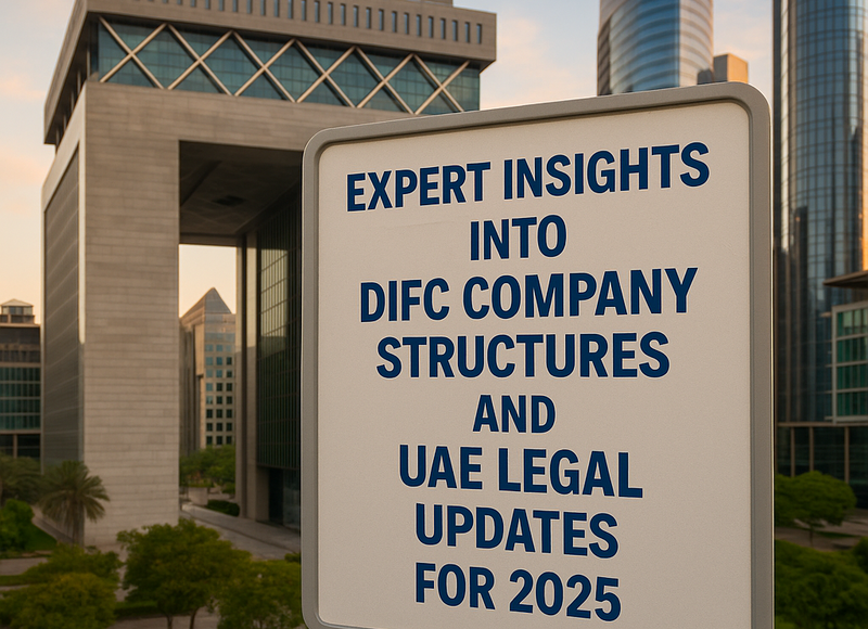 Overview of DIFC company structures and compliance obligations in Dubai UAE