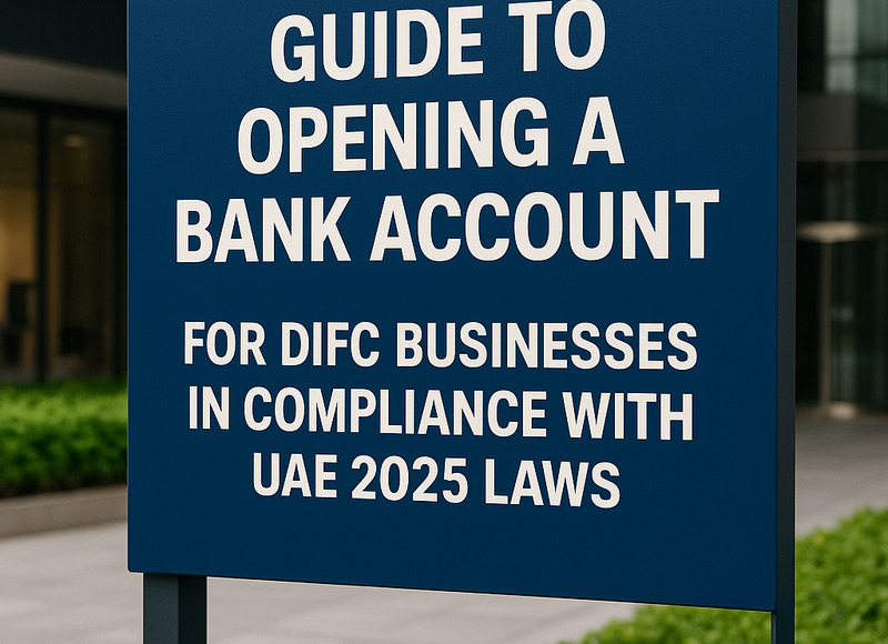 Business professionals at DIFC meeting with bankers to discuss account opening compliance