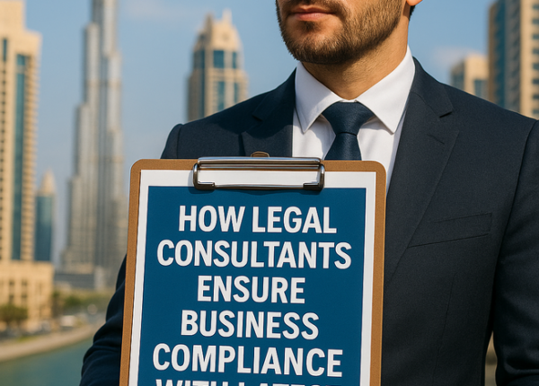 UAE legal consultant reviewing VARA compliance checklist with business executive