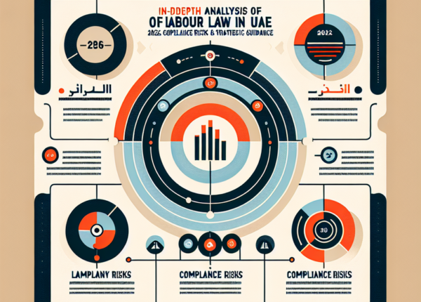 Illustration showing UAE business professionals reviewing legal documents under recent labour law updates.