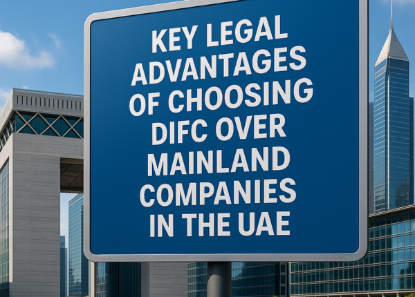 Aerial view of DIFC skyscrapers highlighting the legal and financial hub in Dubai