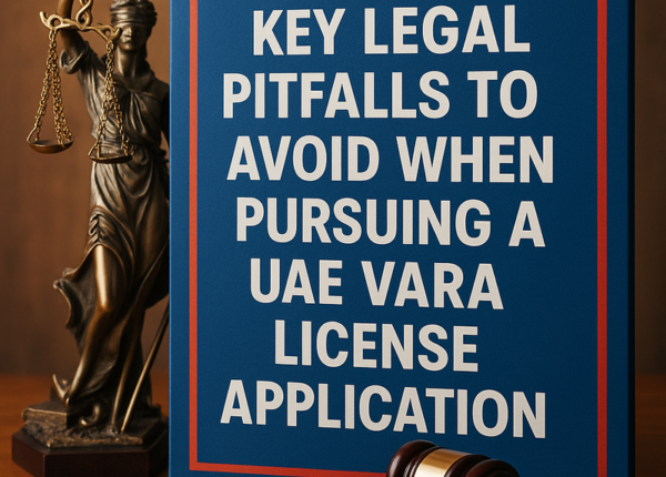 Diagram showing VARA license application steps highlighting common legal errors to avoid