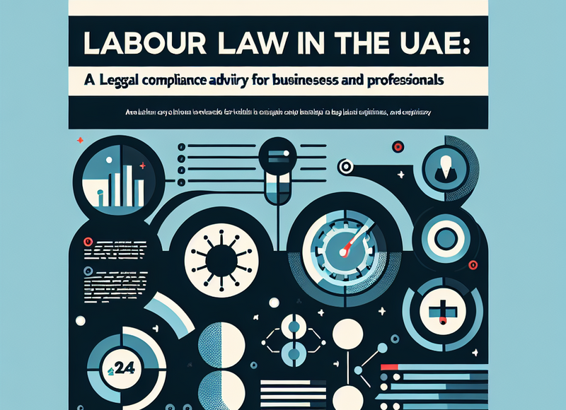 Lawyer reviewing UAE labour law documents at a modern office desk.