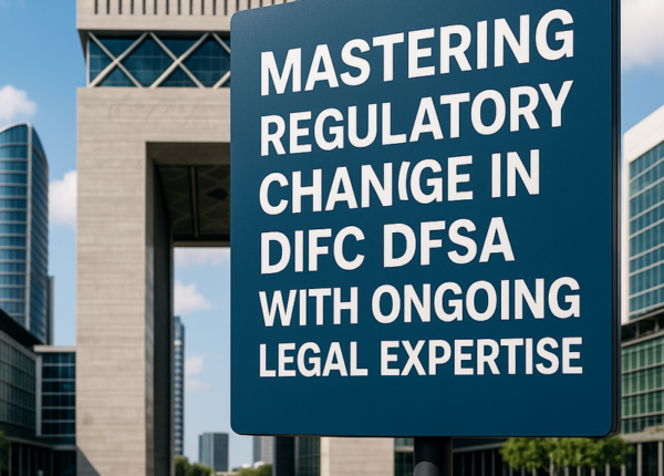 Consultants analyzing UAE regulatory updates in DIFC DFSA boardroom
