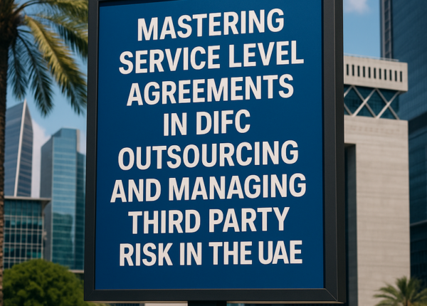 DIFC legal compliance outsourcing and third party risk management summary