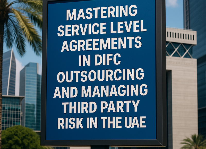 DIFC legal compliance outsourcing and third party risk management summary