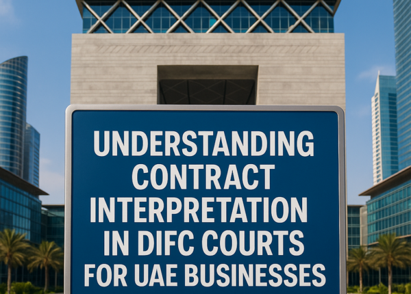 DIFC Courts contract compliance process flow diagram
