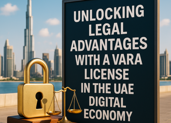 VARA license legal documentation and UAE skyline symbolizing digital asset compliance