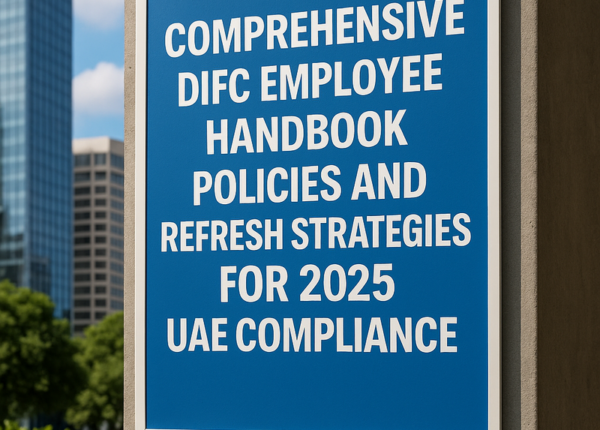 DIFC employee handbook compliance checklist with UAE law references