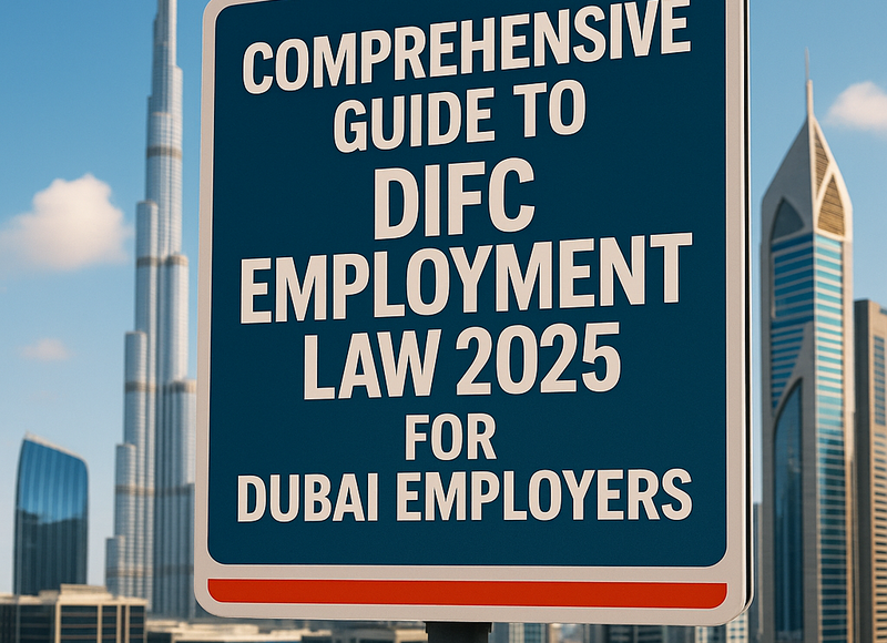 DIFC towers and Dubai skyline symbolizing UAE employment law reform for 2025