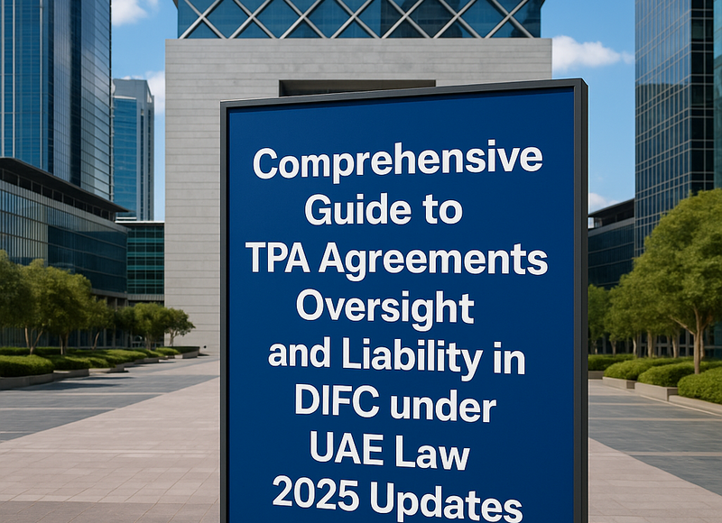 UAE DIFC legal compliance illustration for TPA and claims administrator agreements