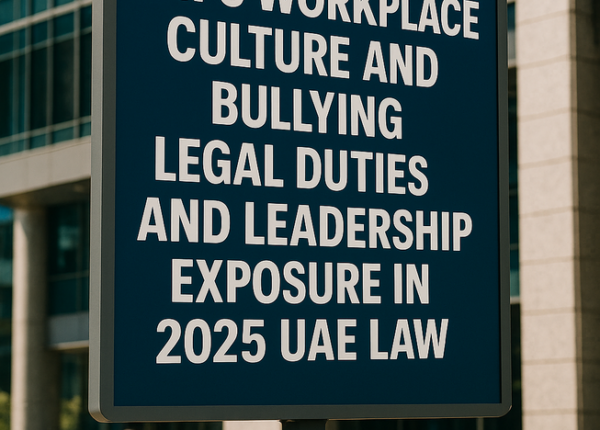 Legal consultant presents DIFC workplace compliance chart to UAE executives