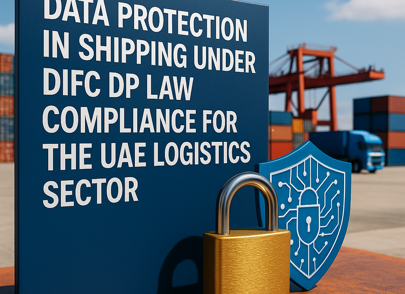 Compliance checklist and penalty comparison table for DIFC data protection in UAE shipping logistics