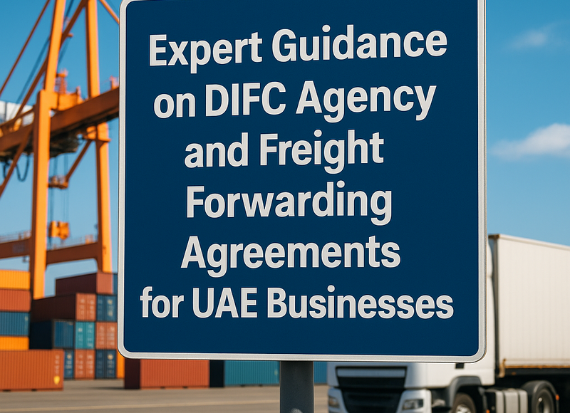 Infographic contrasting DIFC and UAE federal agency law for contract drafting best practices