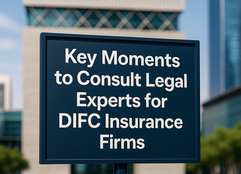Legal consultant advising DIFC insurance executives on UAE law compliance