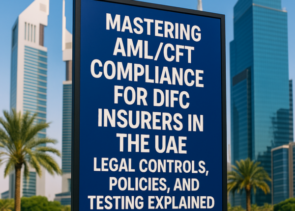 AML compliance checklist diagram for DIFC insurers in the UAE.