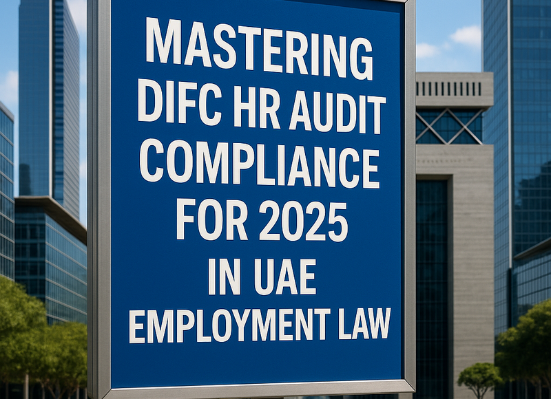 DIFC HR audit compliance checklist for UAE 2025 in a modern workspace