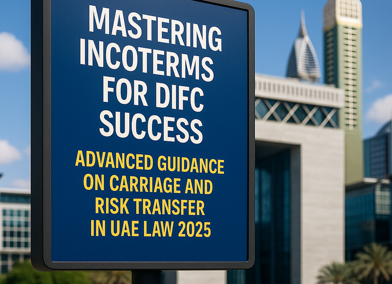 Timeline showing milestone Incoterms adoption in UAE legal frameworks for carriage and risk compliance
