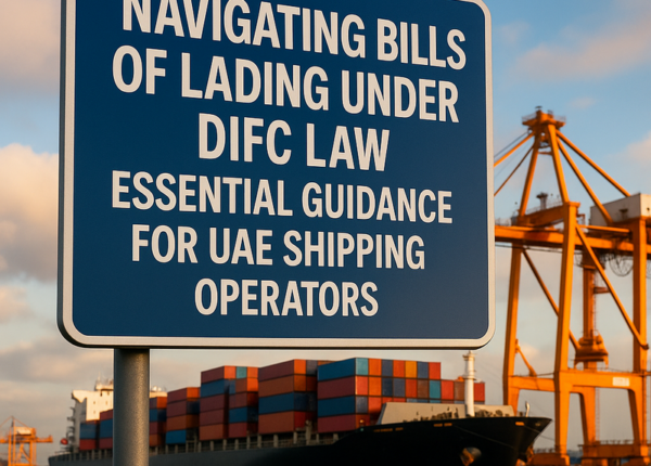 Legal consultant reviews electronic bills of lading for UAE shipping compliance