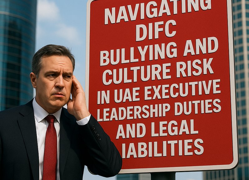 DIFC business leaders reviewing anti-bullying compliance strategy in modern office