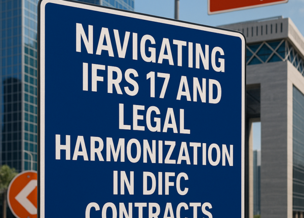 Diagram comparing IFRS 17 economic contract boundaries and DIFC legal policy terms