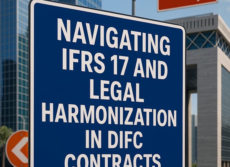 Diagram comparing IFRS 17 economic contract boundaries and DIFC legal policy terms