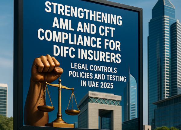 Infographic of AML CFT compliance process for DIFC insurers in UAE