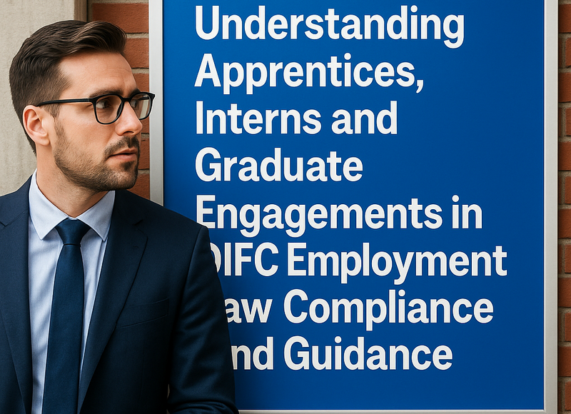 DIFC legal compliance guidance for apprentices interns and graduates in UAE