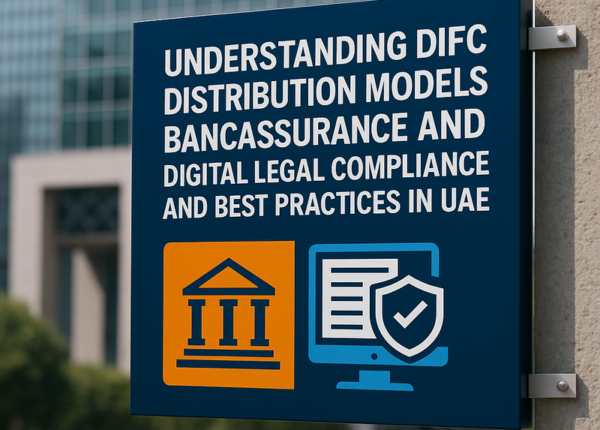 Chart comparing DIFC bancassurance and digital insurance distribution compliance requirements