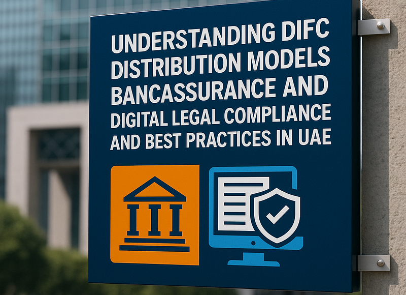 Chart comparing DIFC bancassurance and digital insurance distribution compliance requirements