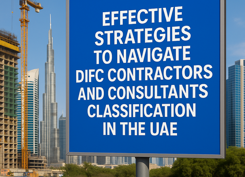 Illustration of legal compliance and contractor versus employee classification in DIFC UAE context