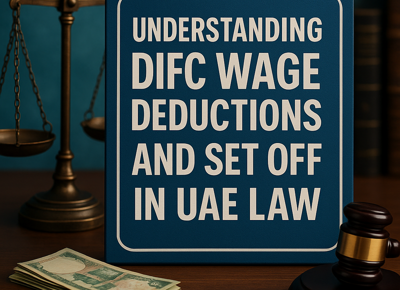 Chart showing permitted and prohibited DIFC wage deductions in UAE employment law.