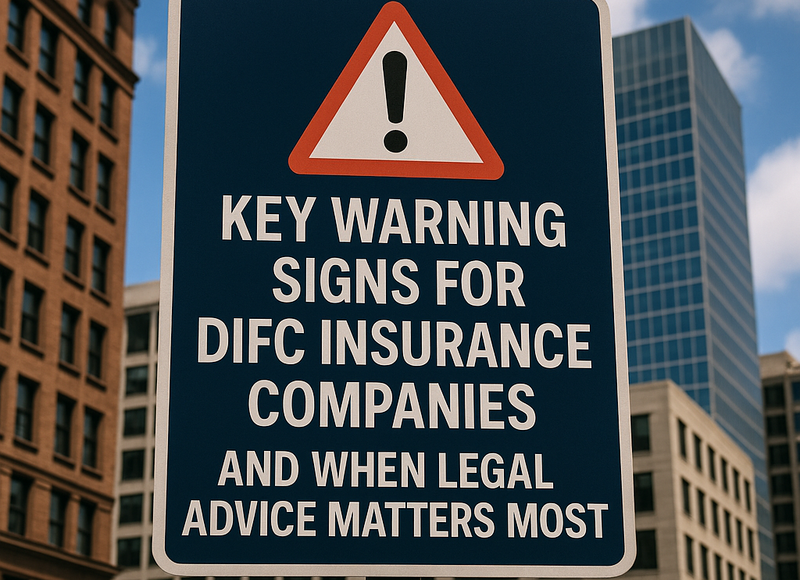 DIFC insurance compliance checklist and legal risk red flags in UAE 2025