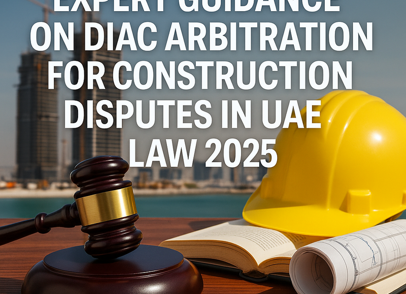 DIAC arbitration process diagram for construction disputes in the UAE