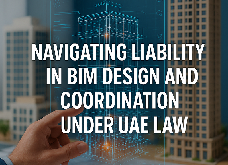 BIM design coordination and legal compliance overview UAE construction projects