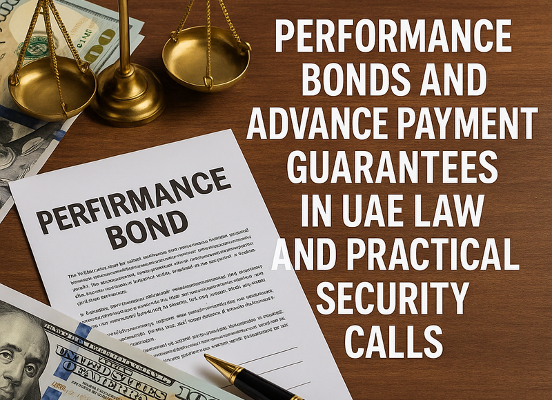 UAE legal consultant explaining performance bonds and payment guarantees