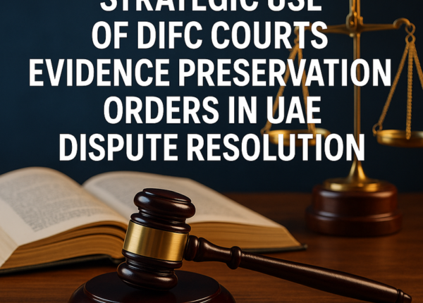 DIFC Courts building in Dubai, symbolizing strategic evidence preservation orders in UAE disputes