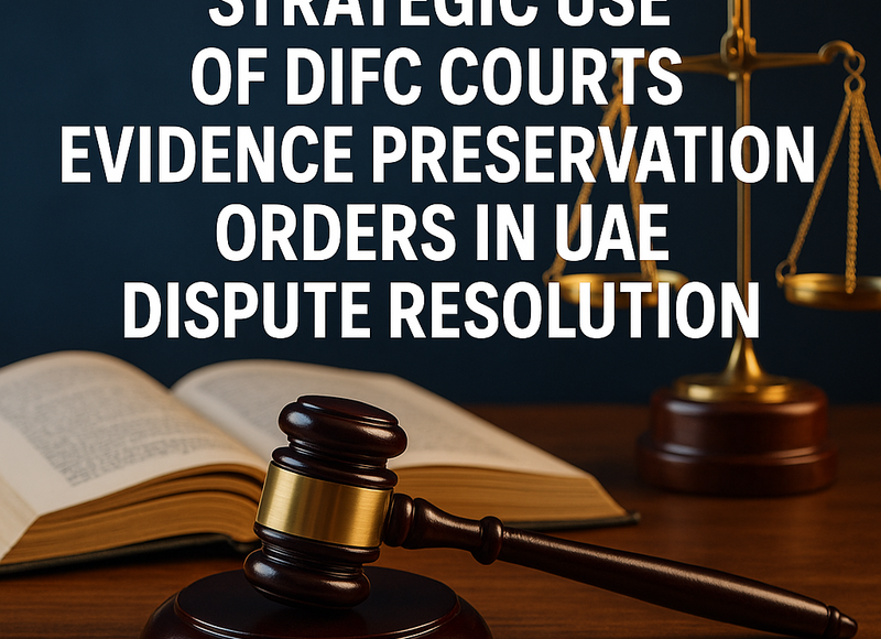 DIFC Courts building in Dubai, symbolizing strategic evidence preservation orders in UAE disputes
