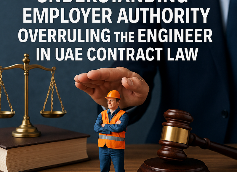 Employer and engineer reviewing UAE construction contract documents
