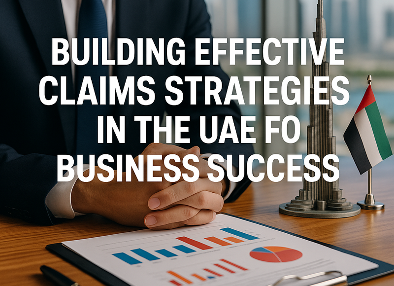 UAE legal consultant reviewing claims strategy documents