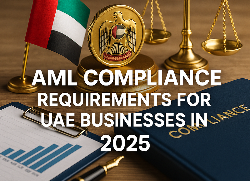 AML compliance process chart for UAE businesses in 2025