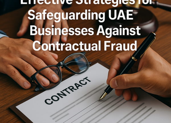 Contract fraud prevention process for UAE businesses illustration.