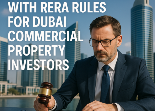 Dubai skyline with commercial buildings symbolizing RERA compliance for investors