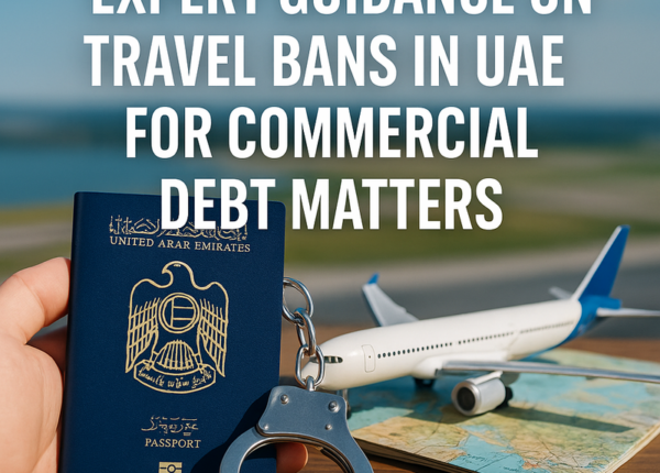 Flowchart of UAE travel ban process in commercial debt cases